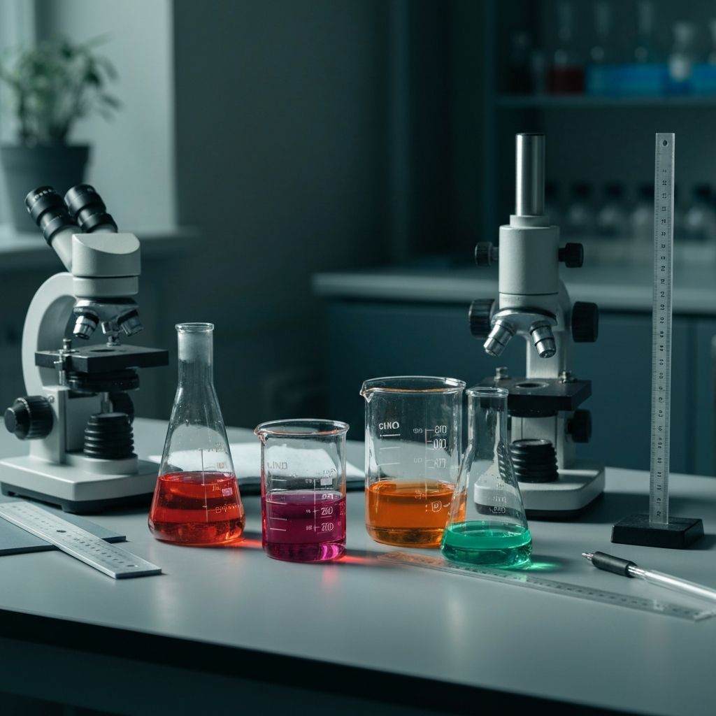 Wissenschaftliche Laborausrüstung zur Analyse von Nährstoffen